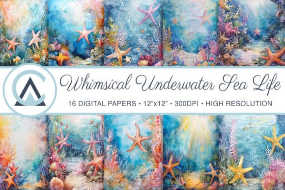 Dive Deep: Creative Uses for Watercolor Underwater Reef Backgrounds