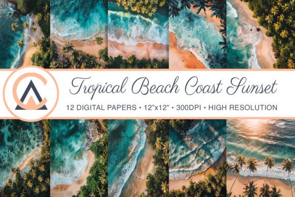 Embrace the Glow: Using Tropical Beach Sunset Backgrounds