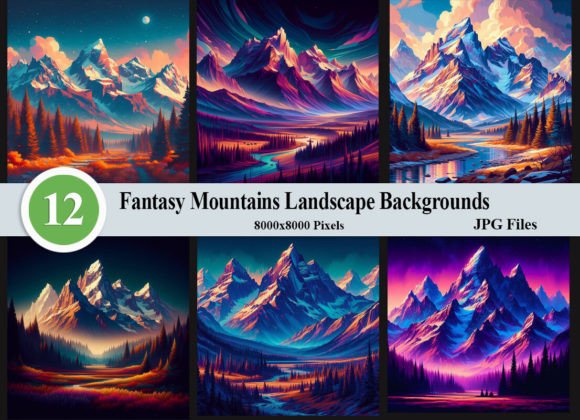 Enchant Your Designs: Using Fantasy Mountains Landscape Backgrounds