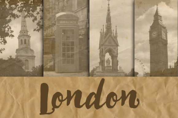 London Digital Paper Backgrounds for Creative Projects