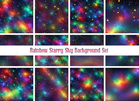 Magical Rainbow Starry Sky Backgrounds: Your Go-To for Stunning Visuals