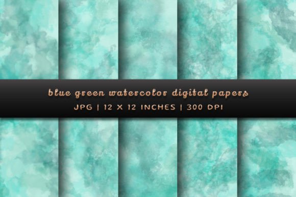 Mastering the Flow: Blue Green Watercolor Backgrounds in Design