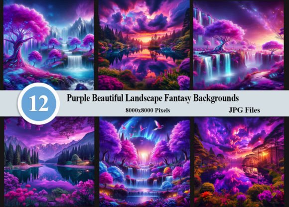 Mastering Visual Depth with Purple Beautiful Landscape Backgrounds