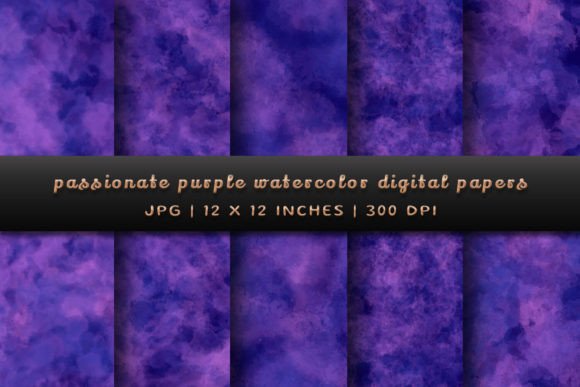 Passionate Purple Watercolor Backgrounds: Elevate Your Creative Projects