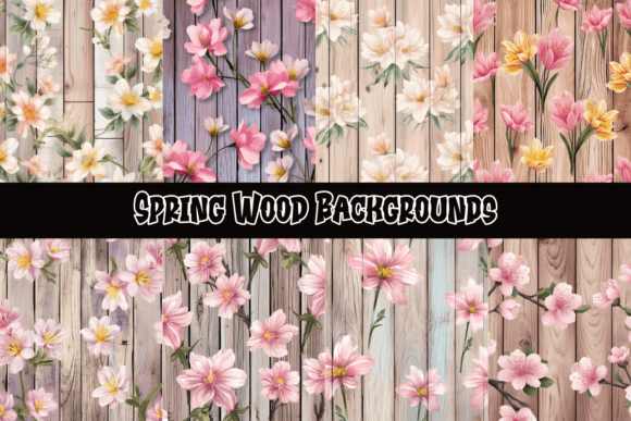 Spring Wood Backgrounds: Fresh Pastels for Your Designs