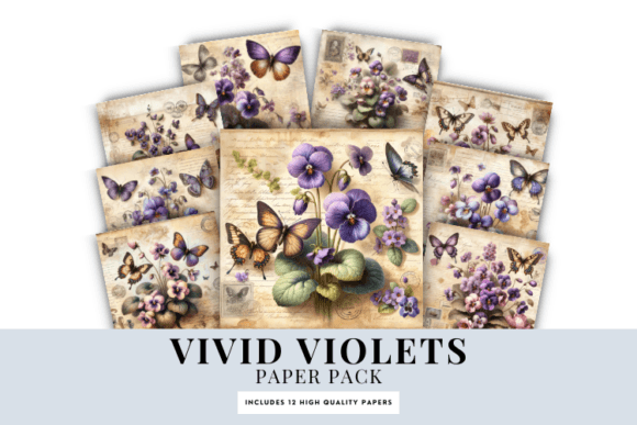 The Timeless Allure of Vintage Violet Paper Backgrounds