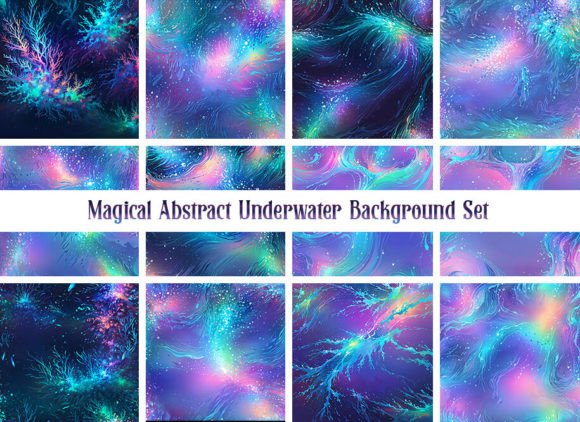 Transform Your Designs with Magical Abstract Underwater Backgrounds