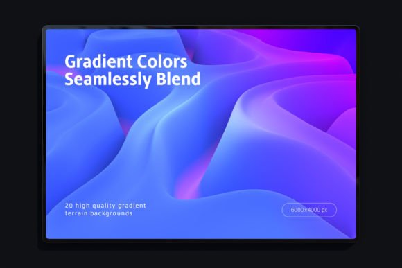 Transform Your Projects with Gradient Terrain Backgrounds