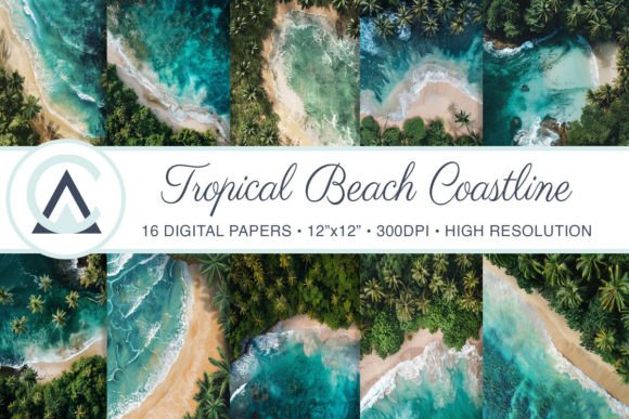 Tropical Summer Beach Coast Backgrounds: A Designer's Escape