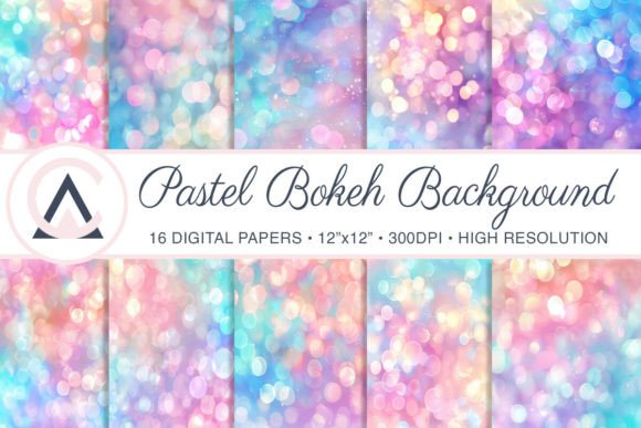 Unlocking Creative Potential with Pastel Bokeh Digital Paper Backgrounds