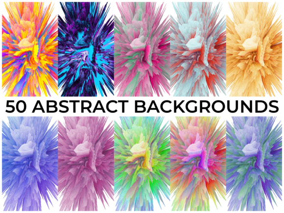 Unlocking Creativity with 50 Abstract Backgrounds Vol 1