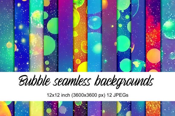 Vibrant Bubble Seamless Backgrounds for Modern Projects