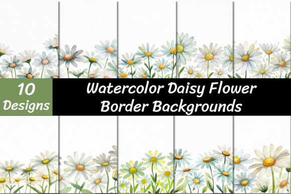 Watercolor Daisy Flower Backgrounds: A Breath of Fresh Air for Your Projects